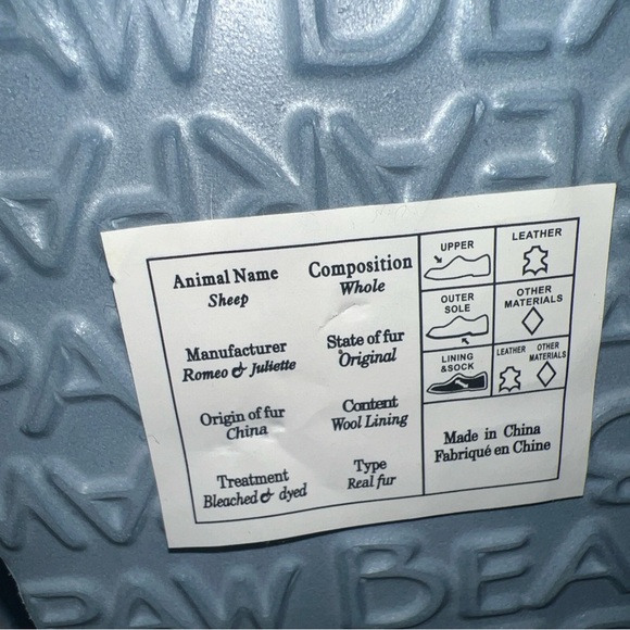 BEARPAW Kylee shaft slip on Suede Boot  NeverWet Blue fog SZ 8 New - Picture 3 of 5